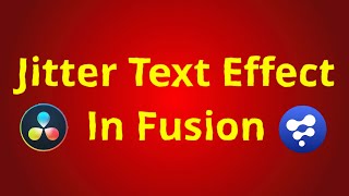 Jitter Text Effect in Fusion [upl. by Bullen]