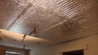 Installation dun plafond tendu rayonnant dans une salle de bain [upl. by Tesler745]