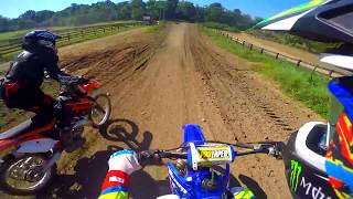 Yz 125 vs ktm 125sx pinned At TMX [upl. by Annoerb]