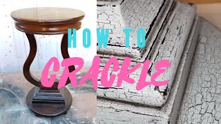 How to Crackle Finish on Furniture [upl. by Thedric497]