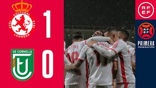 Resumen PrimeraFederación  CyD Leonesa 10 UE Cornellà  Jornada 11 Grupo 1 [upl. by Adnorhs865]