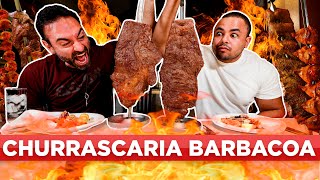 FALINDO RESTAURANTES RODÍZIO NA CHURRASCARIA BARBACOA Feat CasalNascimentoOficial [upl. by Nileuqaj170]