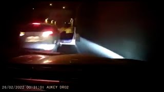 Driver escapes carjackers and destroys suspects car  Bad Driving Dash Cam [upl. by Searby]