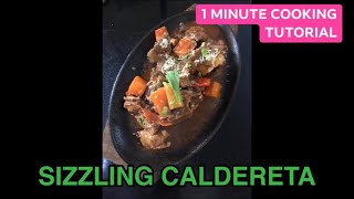 SIZZLING BEEF CALDERETA  How to Cook and Plate NEW 2020 [upl. by Nowad]