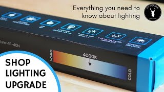 Workshop lighting upgrade  Everything you need to know about lighting  Shop upgrade EP1 [upl. by Yttik]