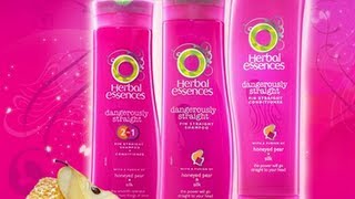 video Herbal Essences Dangerously Straight Pin Straight hair shampoo and conditioner review [upl. by Raimund]