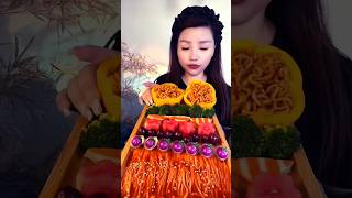 Spicy Food Eating foodie foodmukbangasmr food foodblogger spicyfoodeating [upl. by Enomrej]