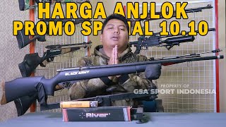 JUAL RUGI PROMO SPESIAL 1010 HARGA SENAPAN ANGIN PCP RUGER MONEL BLACK ARMY [upl. by Julietta]