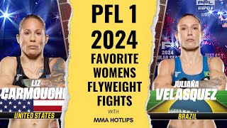 PFL1 2024 LIZ CARMOUCHE vs JULIANA VELASQUEZ REMATCH [upl. by Khalin611]