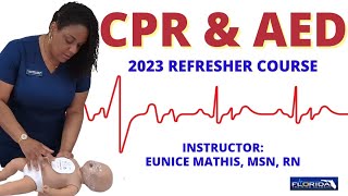 CPR amp AED Refresher Course with Nurse Eunice Adult Child and Infant [upl. by Adlog54]