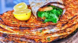 50 Lahmacunluk evde lahmacun içi tarifi daha lezzetlisini hiçbir yerde yemedim yemedin✅ [upl. by Refinne]