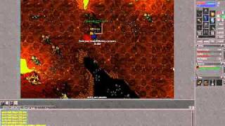 Tibia Kraknaknorks demon Armadilha Rookgaard [upl. by Benny979]