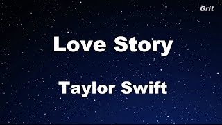 Love Story  Taylor Swift Karaoke【With Guide Melody】 [upl. by Sum]