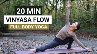 20 Min Vinyasa Yoga Flow  Full Body Yoga for Strength amp Flexibility [upl. by Ynettirb758]