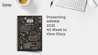 2025 Week to View Diary Stunning Slogan Art A5 Weekly Monthly Planner Hardback Cover ST2067 [upl. by Giguere464]