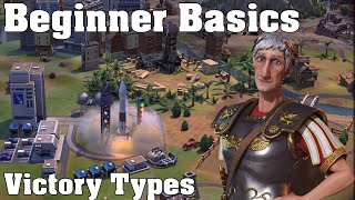 Victory Types  Civilization VI Beginner Basics [upl. by Hedley]