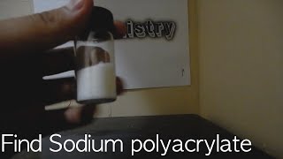 Where to find Sodium Polyacrylate [upl. by Innavoj]