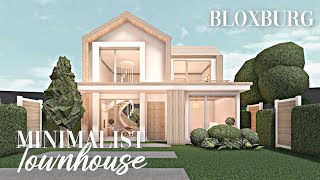 Roblox Bloxburg  Minimalist Townhouse  Minami Oroi [upl. by Wyon510]