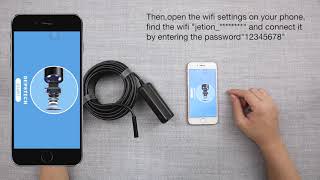 DEPSTECH WiFi Endoscope Operation Steps [upl. by Edrahs]