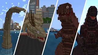 Shin Godzilla is coming Defending from Shin Godzilla evolutions Screen 3  Godzilla Minecraft DLC [upl. by Ayerdna]