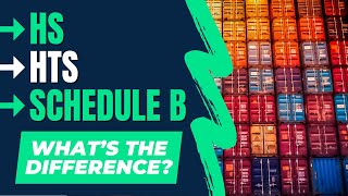 HS Codes HTS Codes and Schedule B Codes Whats the Difference [upl. by Kathlin136]