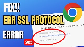 How to Fix err SSL Protocol Error in Edge  Google Chrome Browser [upl. by Ynnohj822]