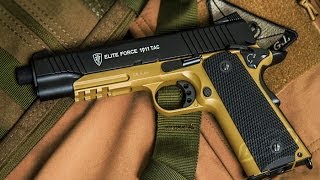 Elite Force 1911 TAC CO2 Blowback Pistol Unboxing and Review [upl. by Locke47]