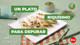 Receta endivias a la plancha con vinagreta pistacho  Daniel del Toro  comermejorcadadia [upl. by Ehrenberg293]