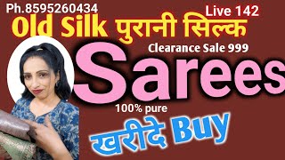 Preloved Sarees online Preloved sarees sale Second hand sarees live 142 [upl. by Boudreaux]