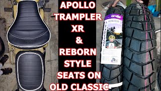 Apollo Trampler xr tyre for Royal Enfield classic  Apollo trampler 12080 r18 9090 19 for classic [upl. by Algernon365]