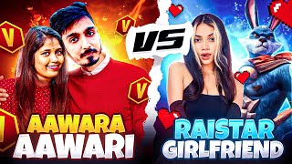 Raistar And Girlfriend Vs Aawara Aawari In Clash Squad 😍 But मजा आ गया 🤣  Free Fire MAX [upl. by Rexford]