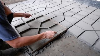 How to Make Concrete Paver Molds from Wood  DIY Concrete Pavers [upl. by Ssirk405]