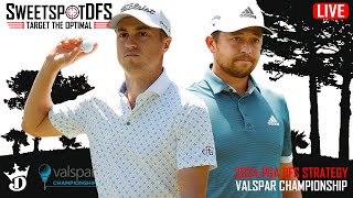 Valspar Championship  SweetSpotDFS  PGA DFS Strategy [upl. by Elleb]