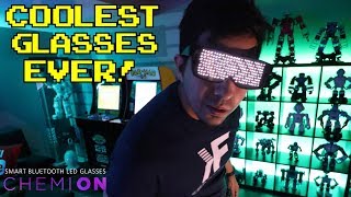 CHEMION  Unboxing amp Review  LED SMART GLASSES 2019 [upl. by Pain]