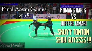 Komang Harik Ina Vs Jufferi Jamari Malaysia  Final Asean Games 2018 [upl. by Lemmie]