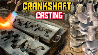 How Crankshaft Casting Process Are Done  Complete Casting Process of Crankshafts Inside Foundry [upl. by Wattenberg898]