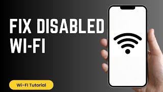 How to Fix Disabled WiFi on iPhone [upl. by Atnovart]