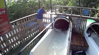 Twisting Tubular Water Slide at Schlitterbahn New Braunfels [upl. by Fanny]