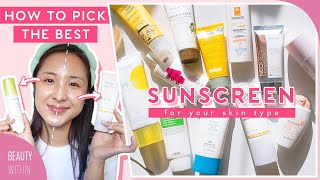 BEST Sunscreens For Your Skin Type  Product Review For Oily AcneProne Sensitive amp Dry Skin [upl. by Achorn]