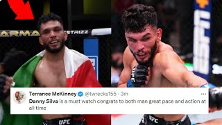 FIGHTERS REACT TO DANNY SILVA BEATING JOSH CULIBAO  SILVA VS CULIBAO REACTIONS [upl. by Eineeuq614]