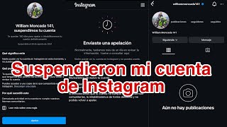 SUSPENDIERON MI CUENTA DE INSTAGRAM  QUE HACER [upl. by Ashby803]