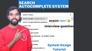 System Design A search Autocomplete System using Trie data structure [upl. by Biebel]