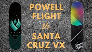 Powell Peralta Flight Deck vs Santa Cruz VX Review amp Wear Test [upl. by Karlyn]