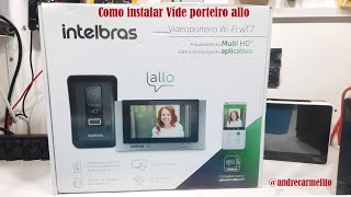 Como instalar vídeo porteiro allo wt7 [upl. by Massiw421]