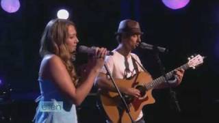 Lucky  Jason Mraz amp Colbie Caillat Live On Ellen Degeneres Show [upl. by Elocel]