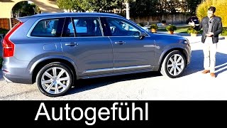 New Volvo XC90 T6 Inscription petrol turbo 320 hp REVIEW test drive  360 Surround Camera [upl. by Ettesil759]