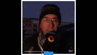 TN EN UCRANIA  KIEV BAJO FUEGO  MÁXIMA TENSIÓN EL EQUIPO DE TN BUSCA REFUGIO EN MEDIO DE DISPAROS [upl. by Marylou914]