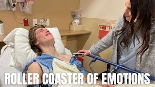 TEENAGER HAS HILARIOUS AND EMOTIONAL REACTION TO ANESTHESIA AFTER KNEE SURGERY  PARENTS SHOCKED [upl. by Doss]