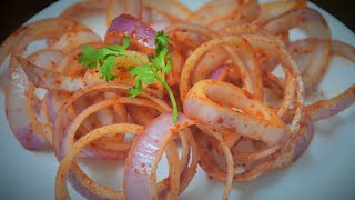 Dhaba style onion salad recipe ।। Laccha pyaz recipe।।Chatpata onion salad recipe ।। shorts [upl. by Echikson63]