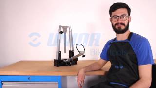 Unior truing stand calibration tool 16891  Product Overview  Unior Bike Tools [upl. by Carena959]